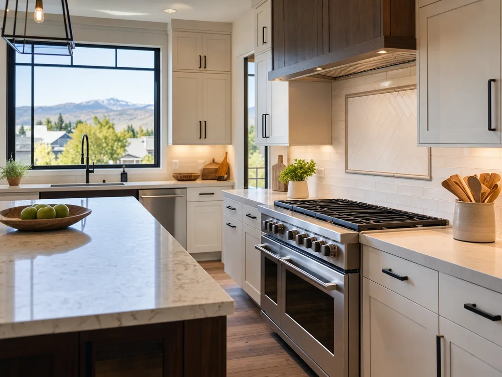 Luxury built-in kitchen in a Aurora, Colorado home
