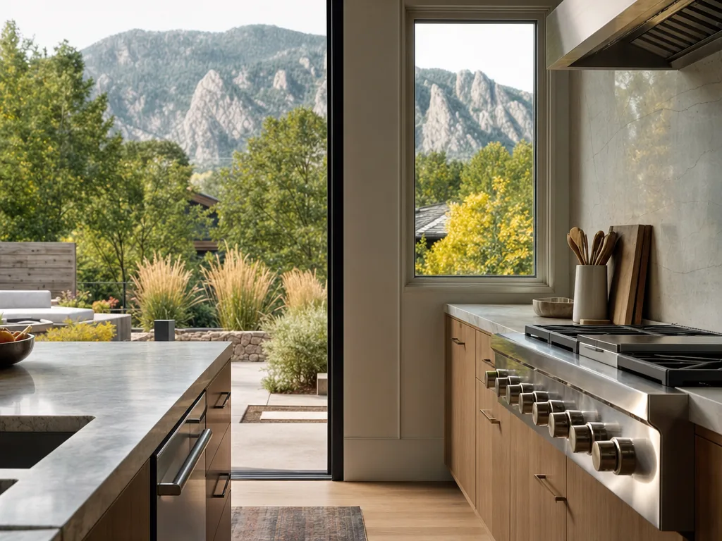Luxury built-in kitchen in a Boulder, Colorado home