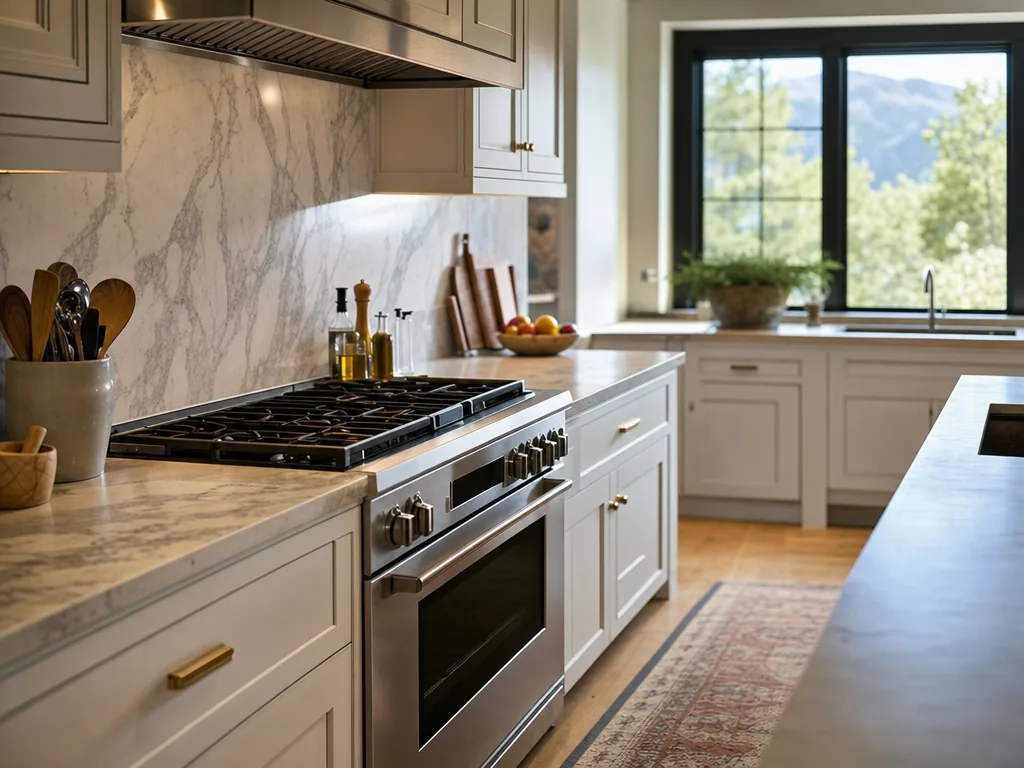 Luxury built-in kitchen in a Englewood, Colorado home
