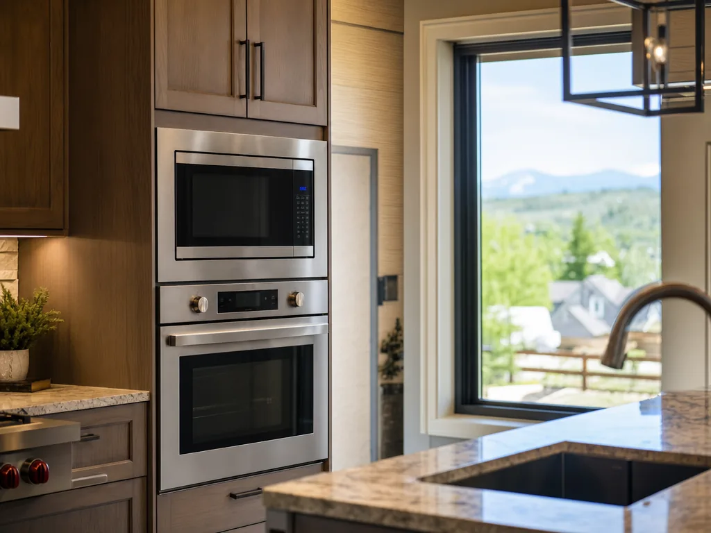 Luxury built-in kitchen in a Erie, Colorado home