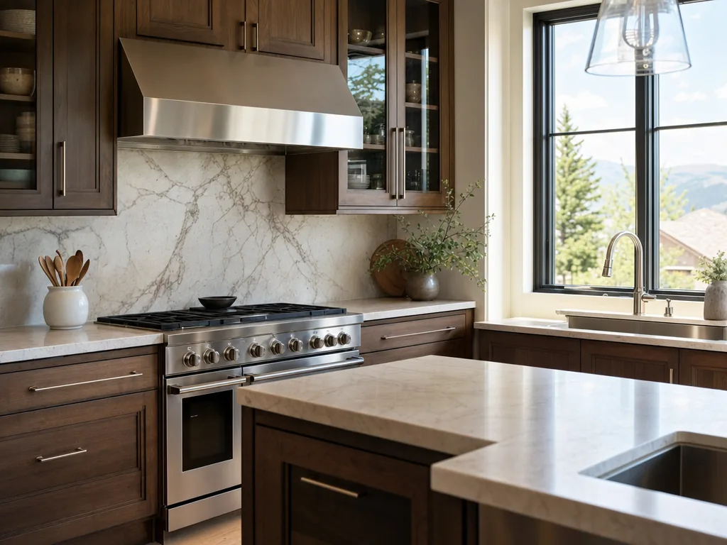 Luxury built-in kitchen in a Lakewood, Colorado home