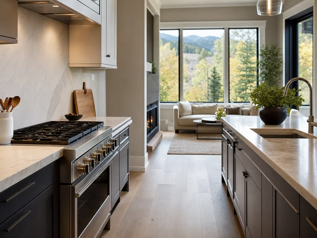 Luxury built-in kitchen in a Littleton, Colorado home