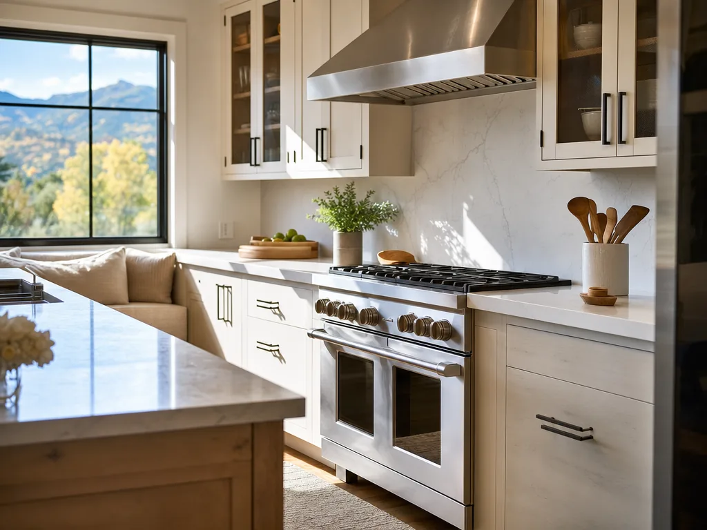 Luxury built-in kitchen in a Longmont, Colorado home