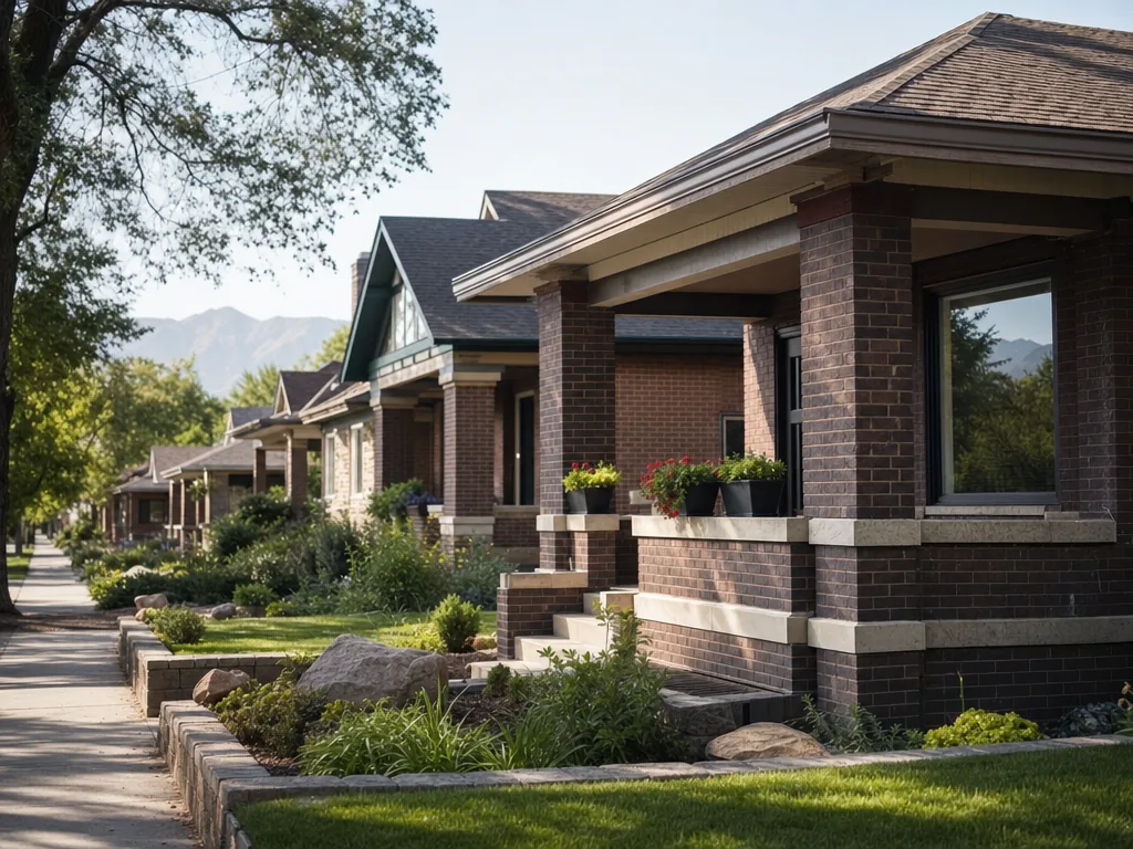 Colorado residential street in the Denver service area
