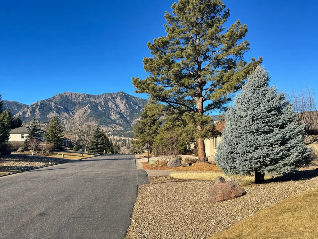 Colorado residential street in the Denver service area